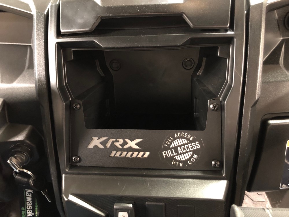 Kawasaki KRX & KRX4 1000 Simple Dash Cubby Plate